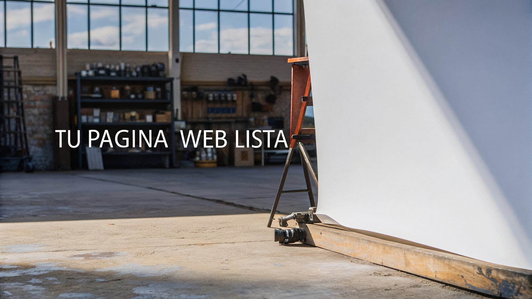 Tu página web lista. Sin agencia cara.